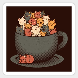 Kitten Latte Overflow Cat by Tobe Fonseca Magnet